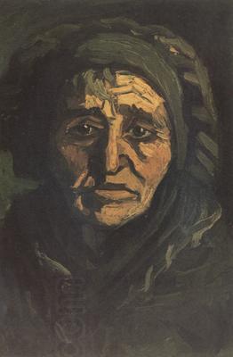 Vincent Van Gogh Head of a Peasant Woman with Dard Cap (nn014) oil painting picture
